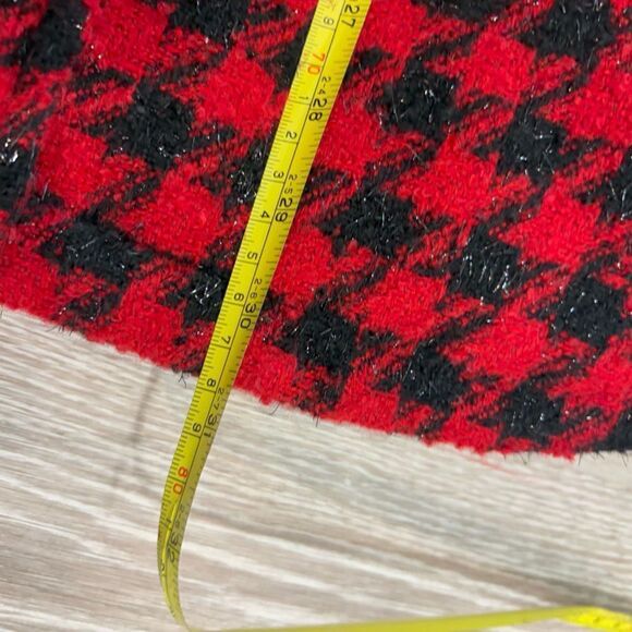 Pimkie Red Black Tweed Short Coat sz S - Picture 13 of 13